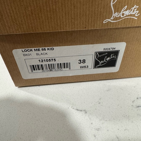Christian Louboutin Black Lock Me 85 - Picture 8 of 9